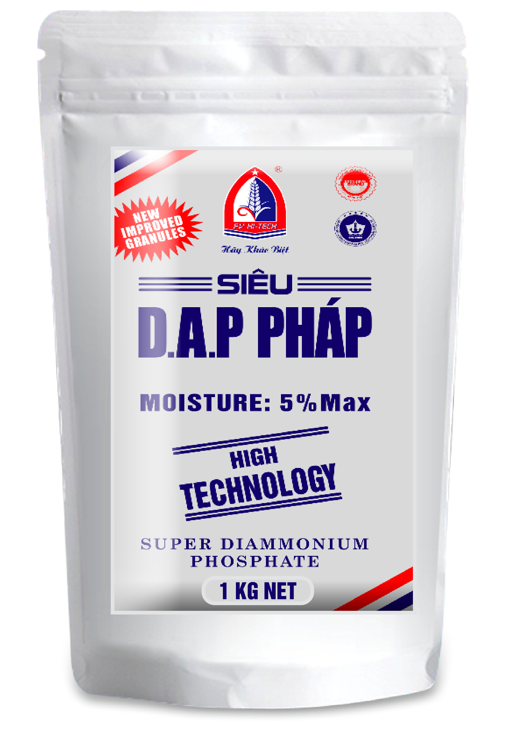 Phân bón Siêu DAP pháp (Túi 1kg zipper) - Tốt cho tất cả các loại cây trồng