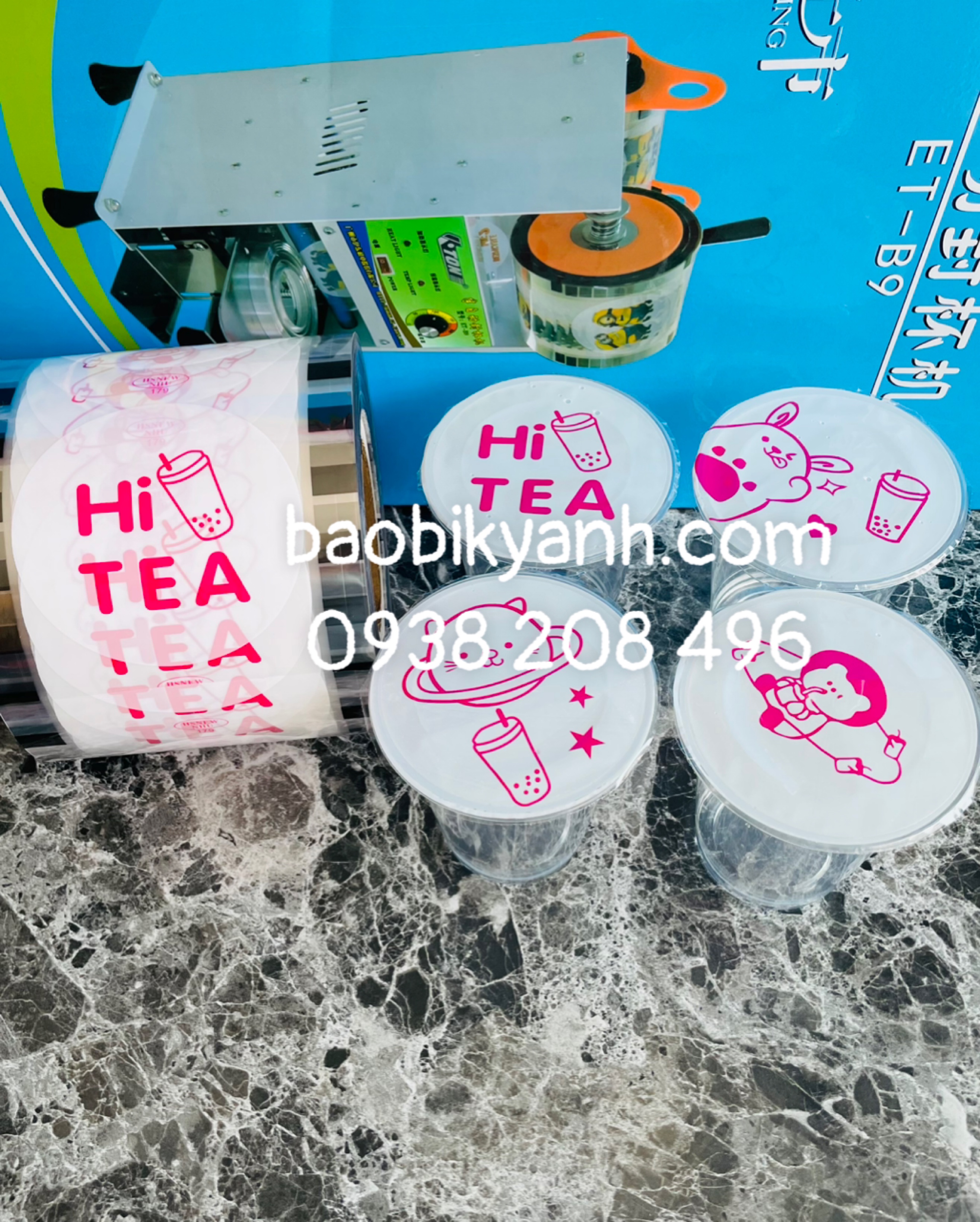 Màng ép ly, màng dập ly 2400 hình/cuộn