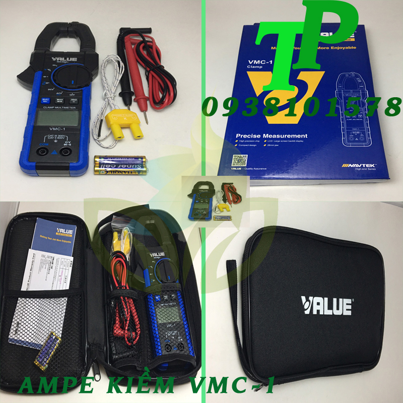 Ampe kìm, đồng hồ kẹp dòng value vmc1
