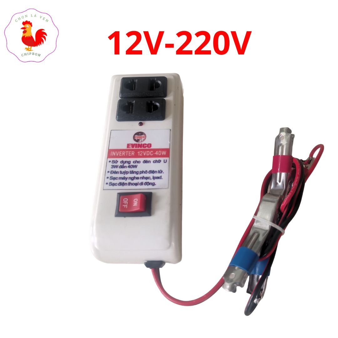 Bộ chuyển đổi 12v lên 220v tiết kiệm điện 40W