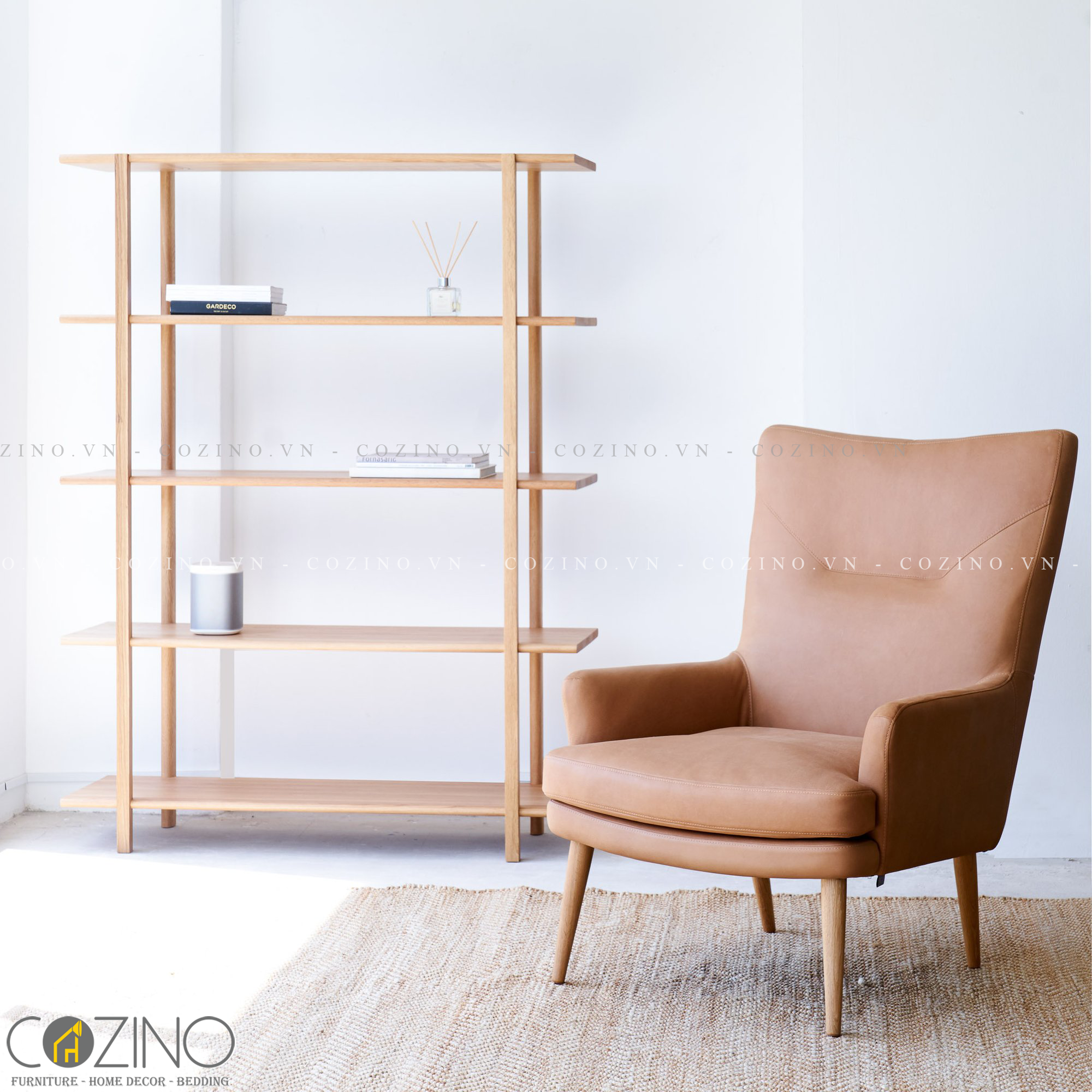 [Trả góp 0%]Kệ trưng bài Nordic - Farn tall cozino