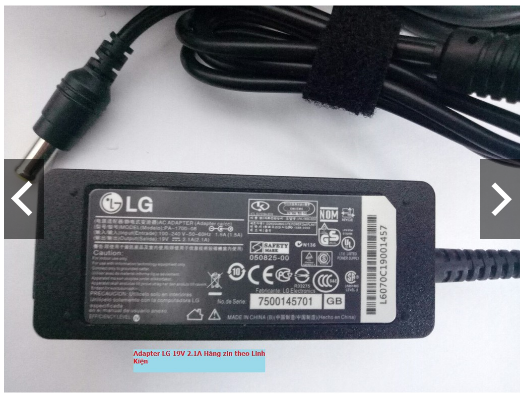 Adapter nguồn màn hình lg 19v 2.1a