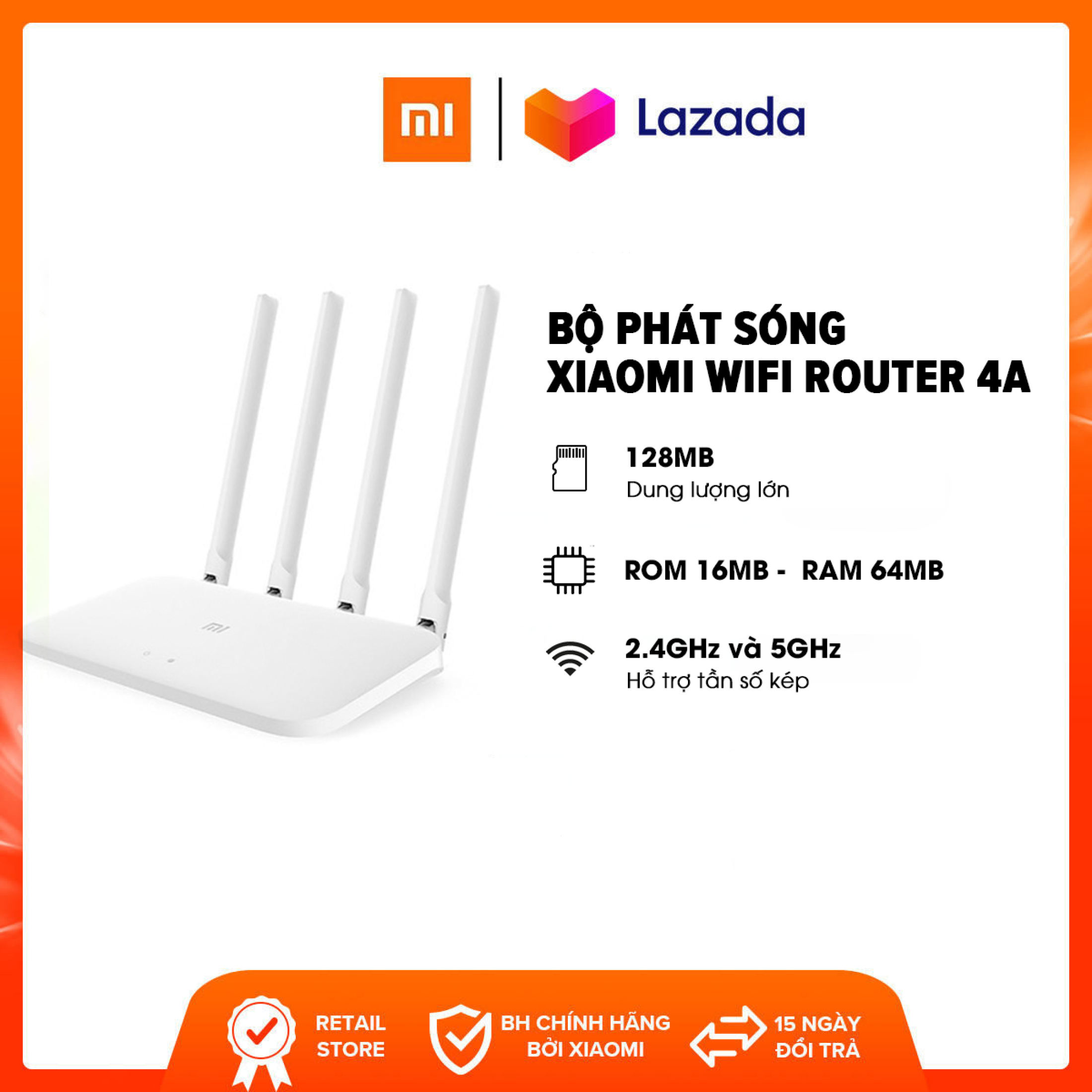[Tặng MGG 5%] Router Wifi Chuẩn AC1200 Xiaomi 4A 2 băng tần dual wifi tốc độ đến 1200 mbps | CÔNG NGHỆ SỐ GNTEK