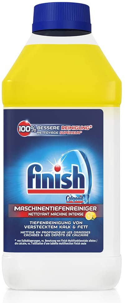 Dung dịch vệ sinh rửa bát Finish 250ml dùng cho máy rửa bát + tặng viên Finish