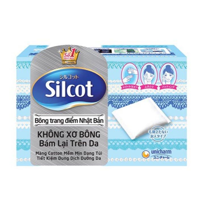 Hộp bông tẩy trang số 1 nhật bản Silcot 82 miếng / hộp