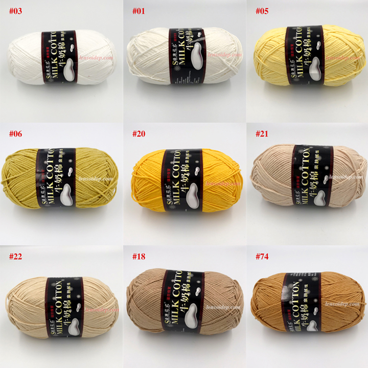 Len Milk Cotton 125g Loại 1