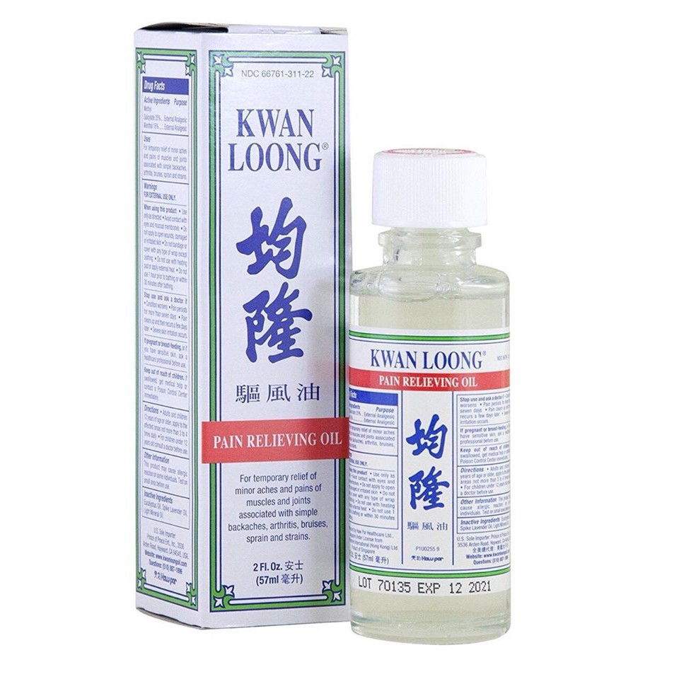 Dầu nóng Kwan loong Oil Singapore 57ml