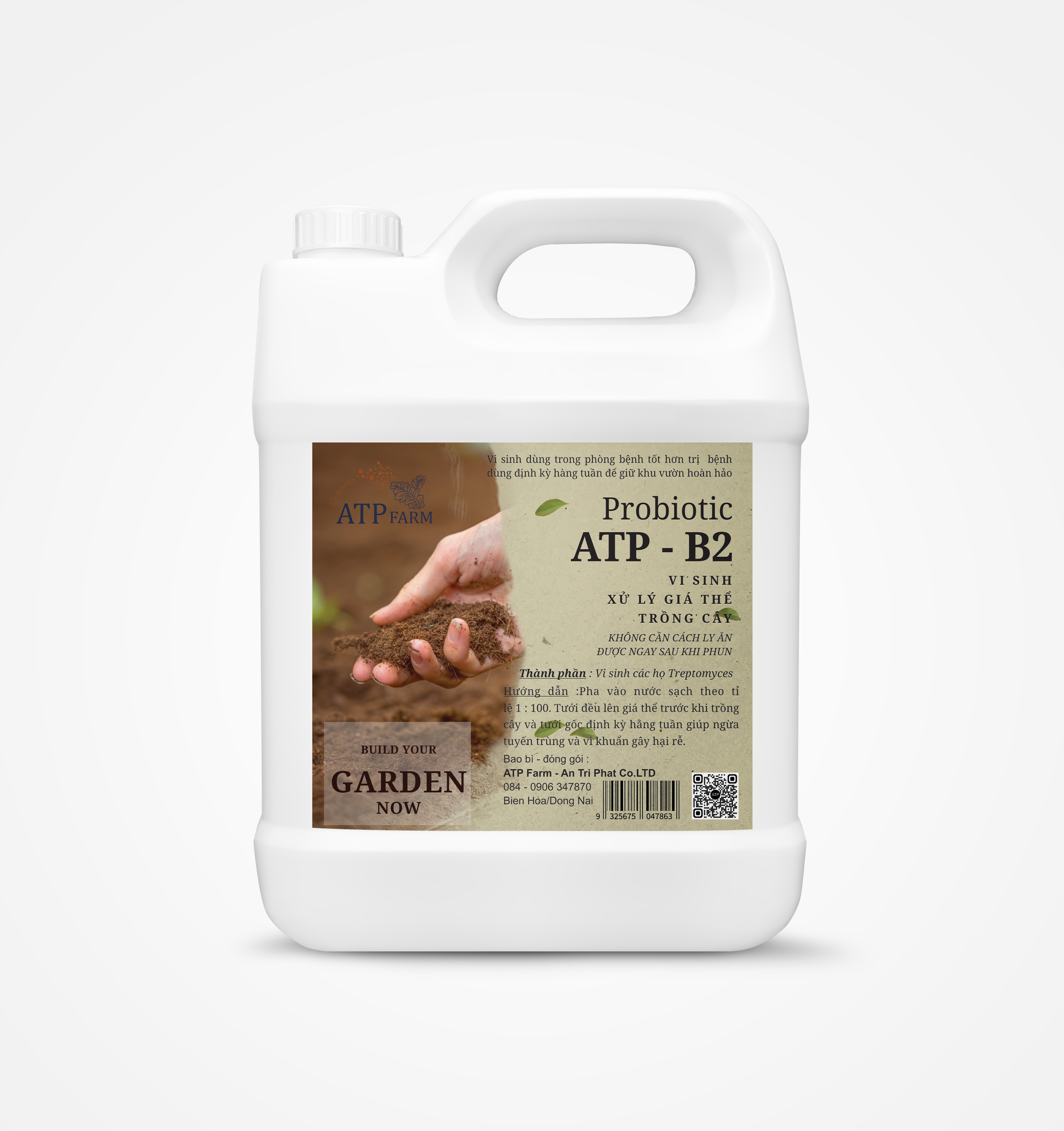 Atp farm: atp - b2 vi sinh xử lý đất giá thể trồng cây