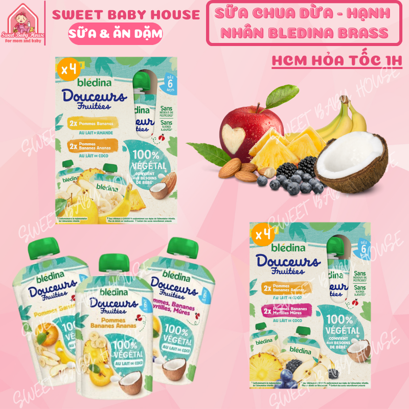 Sữa chua dừa Bledina brass cho bé dị ứng đạm sữa bò. Date 7/2024 - Sweet Baby House