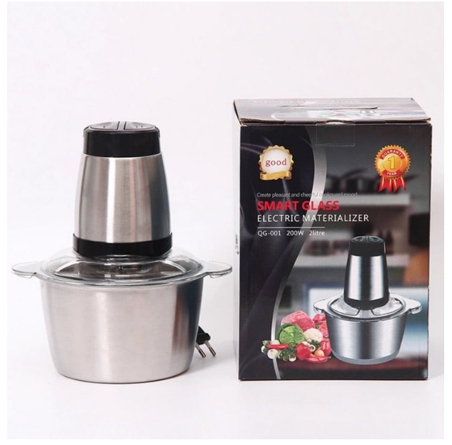 Máy xay thịt đa năng smart glass electric materializer qg - 001 công suất 200w xay nhuyễn mọi loại thịt