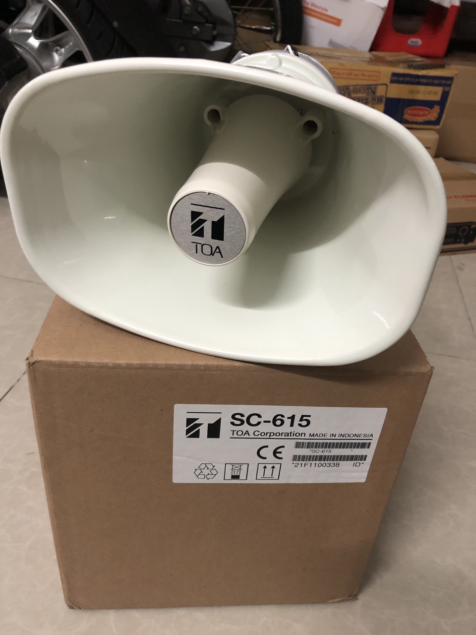 Loa phóng thanh toa 15W SC-615 hàng Indonesia, chuyên đánh chim đêm