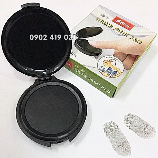 Tampon lăn dấu vân tay không dính tay Shiny SM-2A Rub clean. Thump print pad