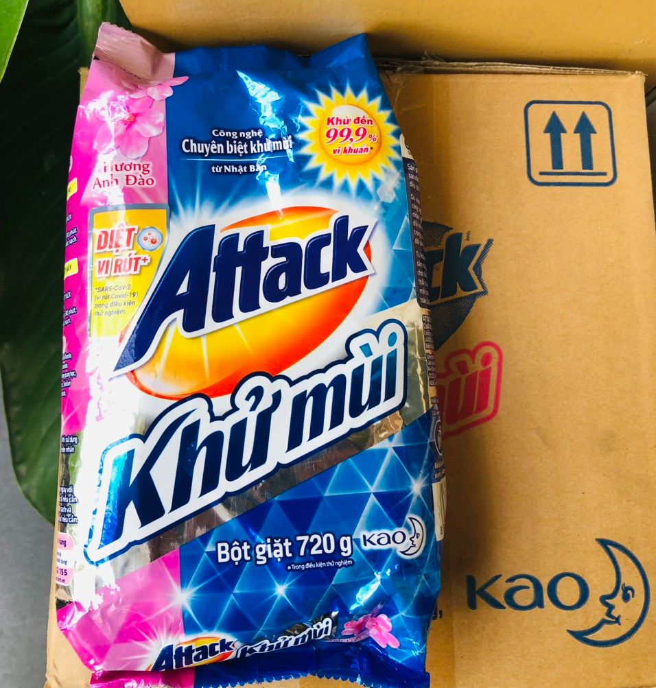 Bột giặt attack - hương anh đào 720g