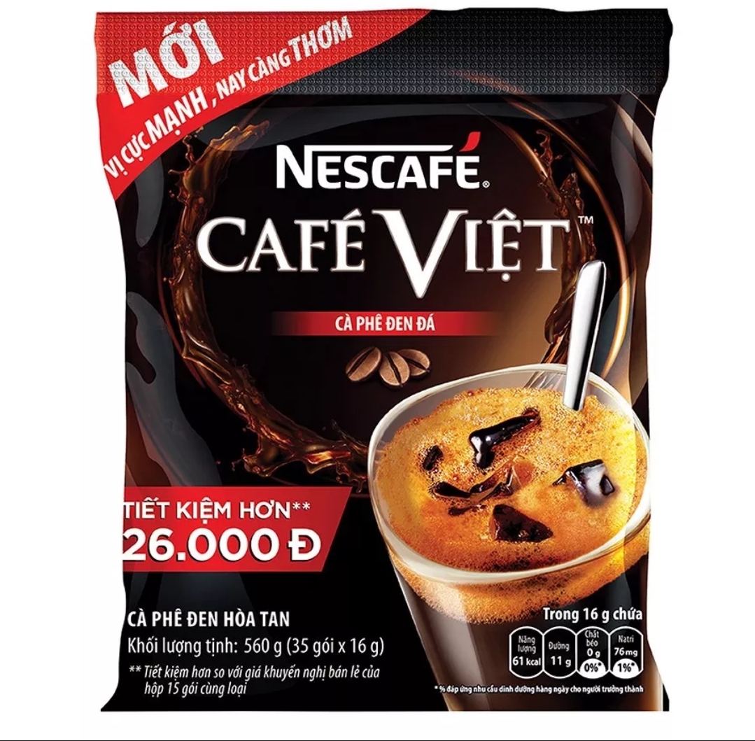 Cà phê hòa tan Nescafé café Việt cà phê đen đá
