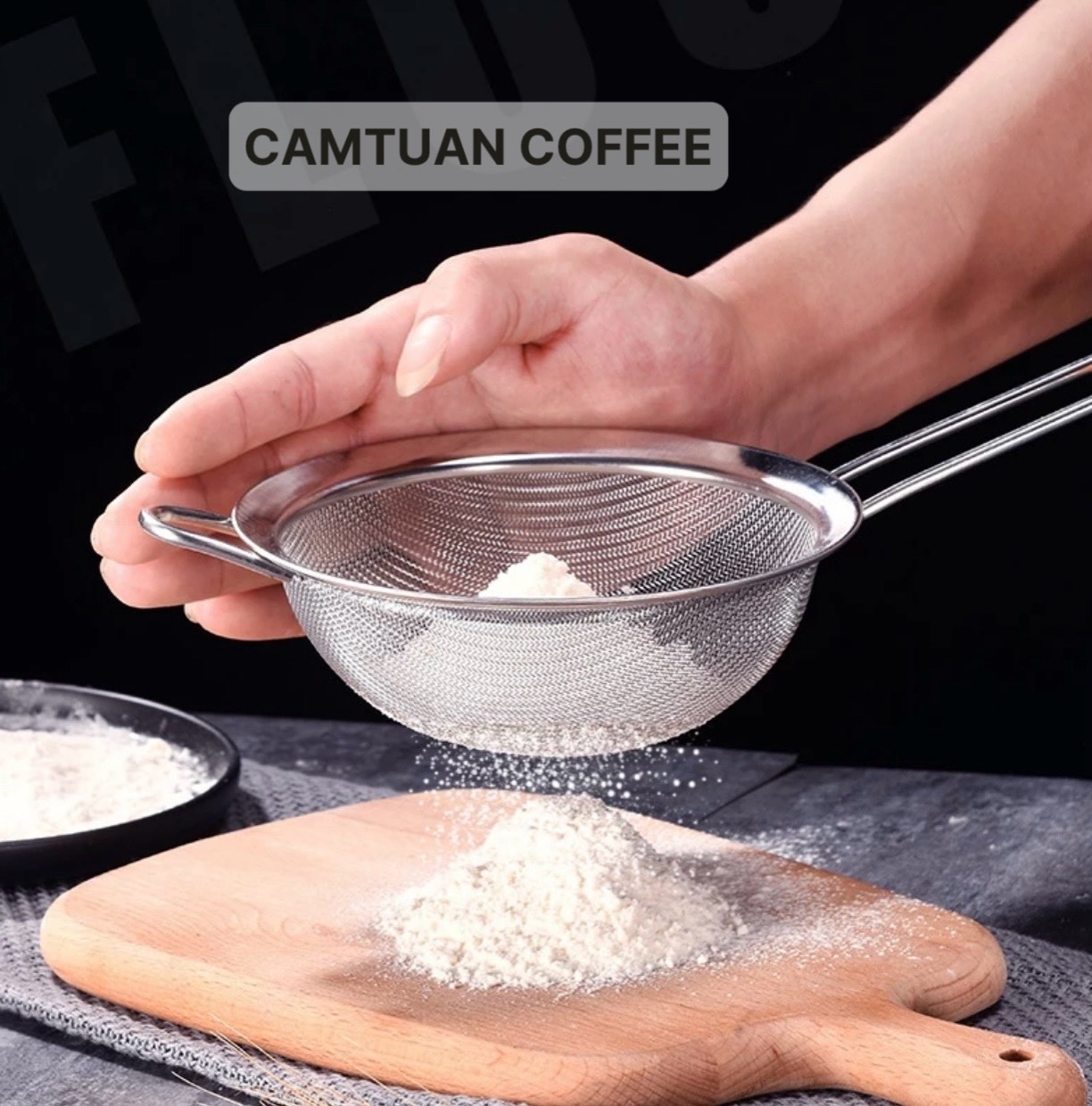  Vợt rây lọc trà hạt trái cây bột nhiều size chắc chắn nhỏ gọn tiện dụng 