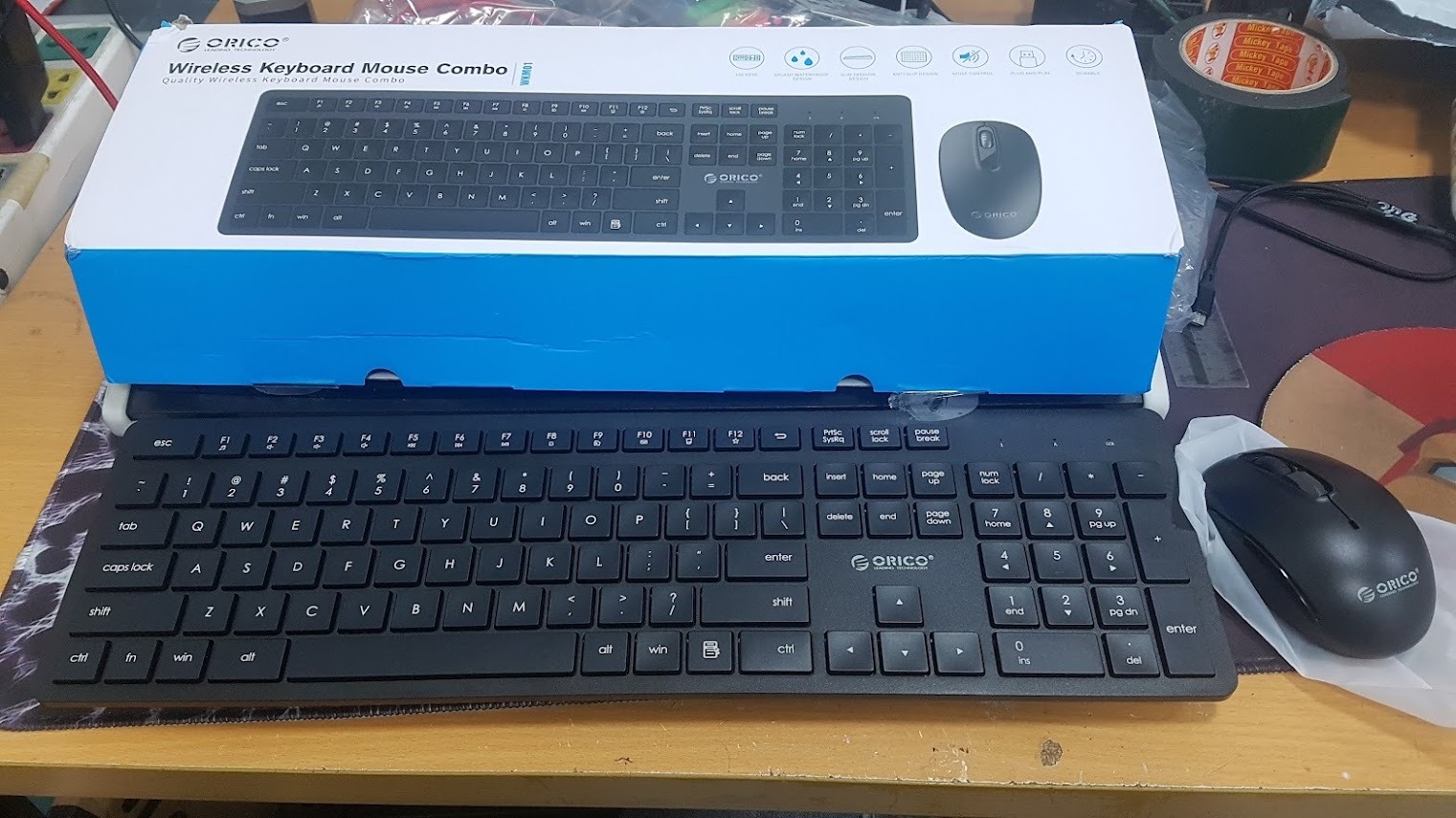 Combo bàn phím và chuột không dây orico dwkm01