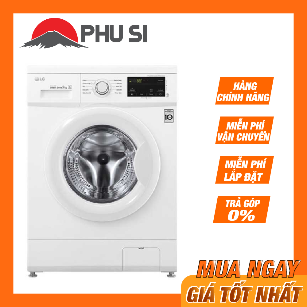 [Trả góp 0%]Máy giặt LG Inverter 9 kg FM1209N6W