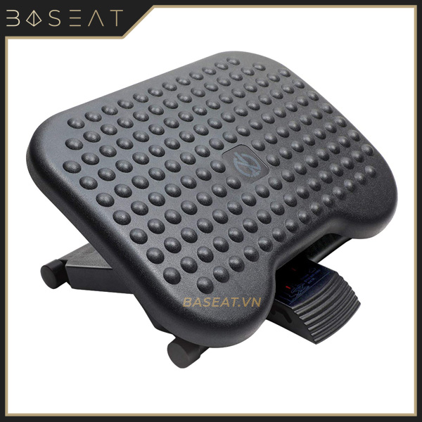 Kê chân văn phòng, giá đỡ, kệ để gác nâng hạ massage bằng nhựa màu đen tại chỗ ghế ngồi, dưới bàn làm việc, học tập - FOOTREST Công thái học