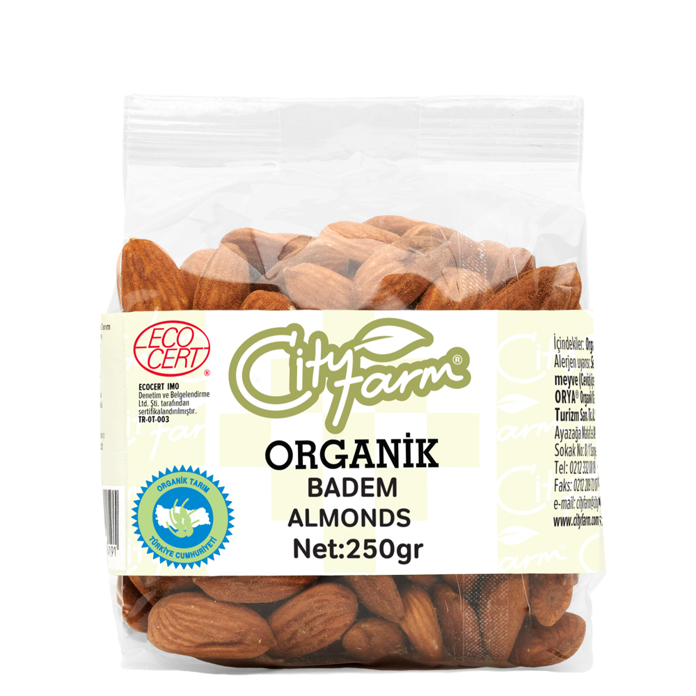 City farm hạt hạnh nhân hữu cơ 250g
