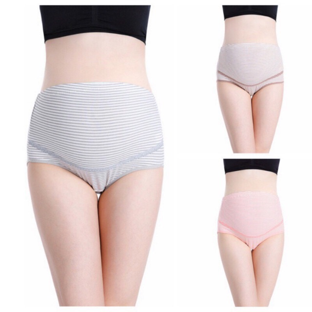 Quần chip bầu cotton cạp cao