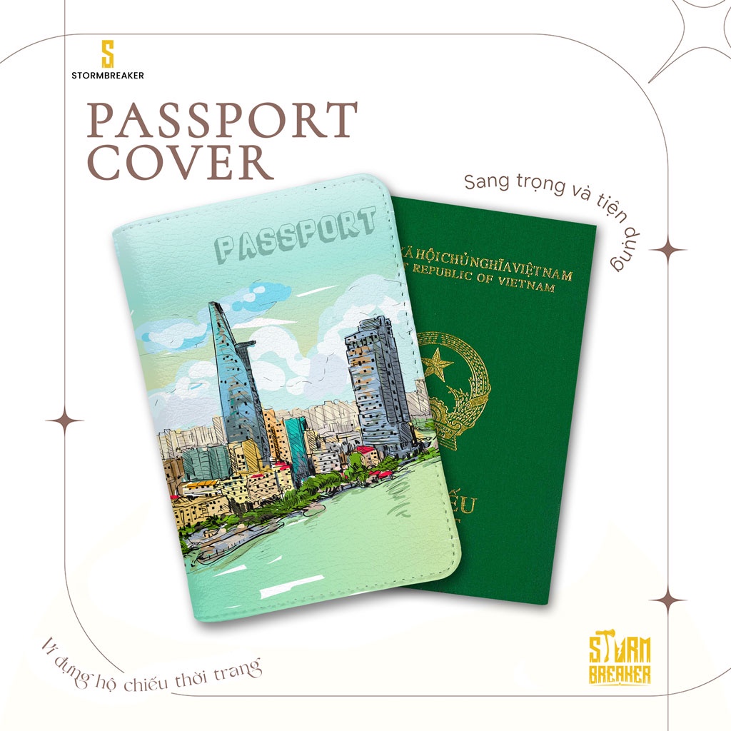 Bao da hộ chiếu - ví đựng passport du lịch - sài gòn - ppt203 stormbreaker