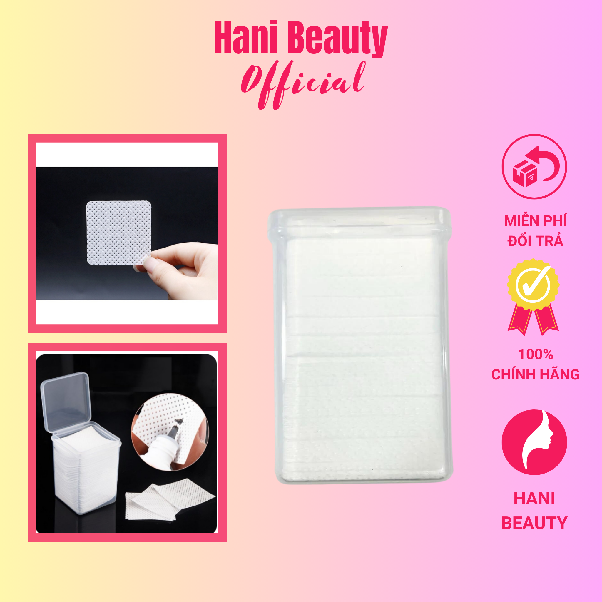 Giấy chuyên dụng lau đầu keo nối mi - Hani Beauty