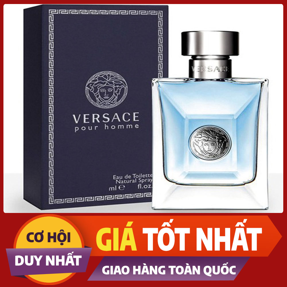 ( Hương Thơm Nam Tính, Kiểu Dáng Sang Trọng ) Nước Hoa Versace Pour Homme EDT Cho Nam, 100ml