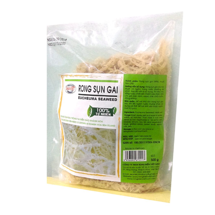 Rong sụn gai 500g (Loại 1) nguồn gốc xuất xứ chuẩn SEO - Hấp thu các kim loại nặng (Rong biển làm gỏi nấu chè)
