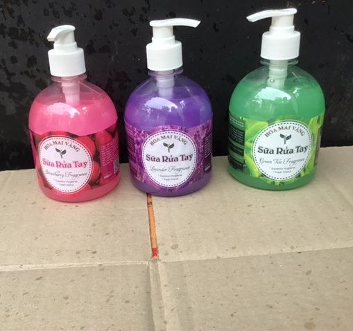 Sữa rửa tay hoa mai vàng 500ml