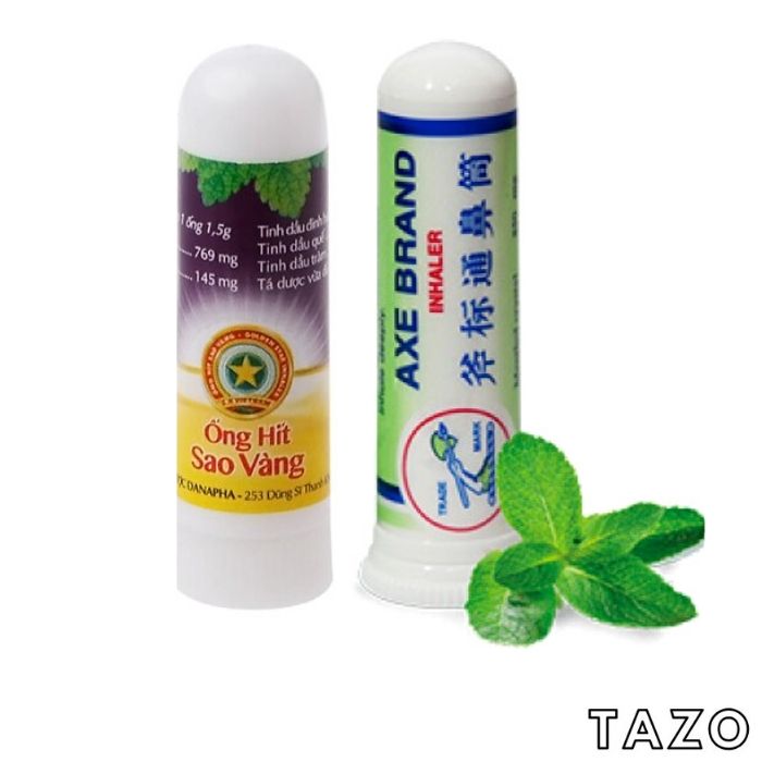 Combo 2 ống hít mũi Danapha + cây búa Axe Brand