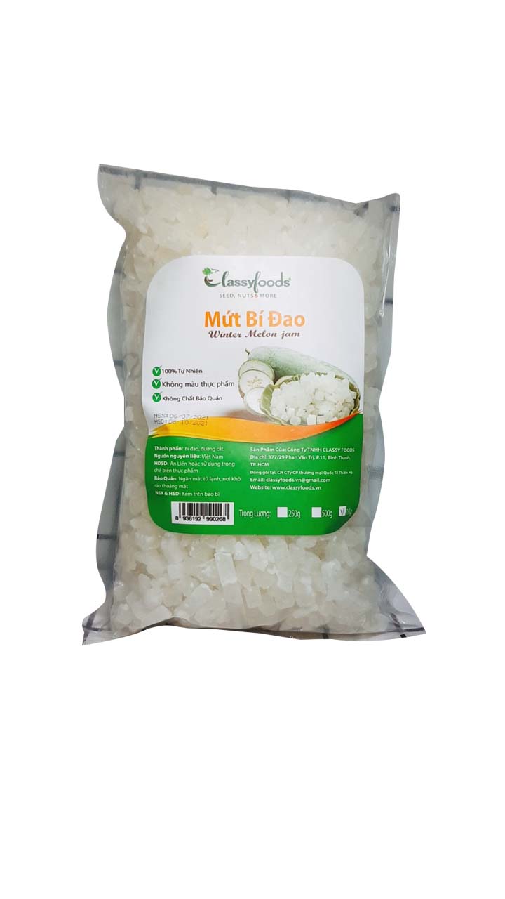 Mứt bí đao hạt lựu 500gram