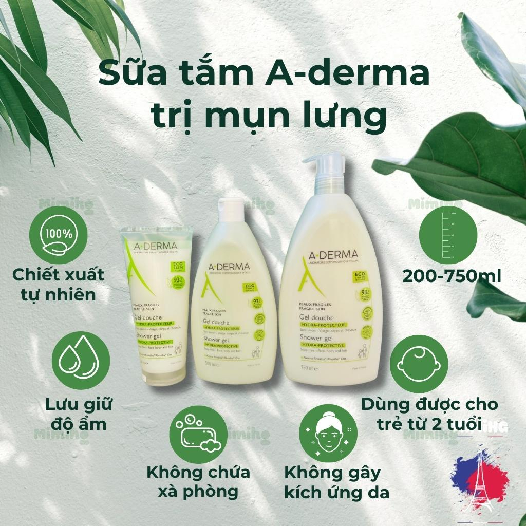Sữa tắm Aderma ngăn ngừa mụn lưng❤Freeship❤️ Sữa tắm A-Derma_MiMi HG