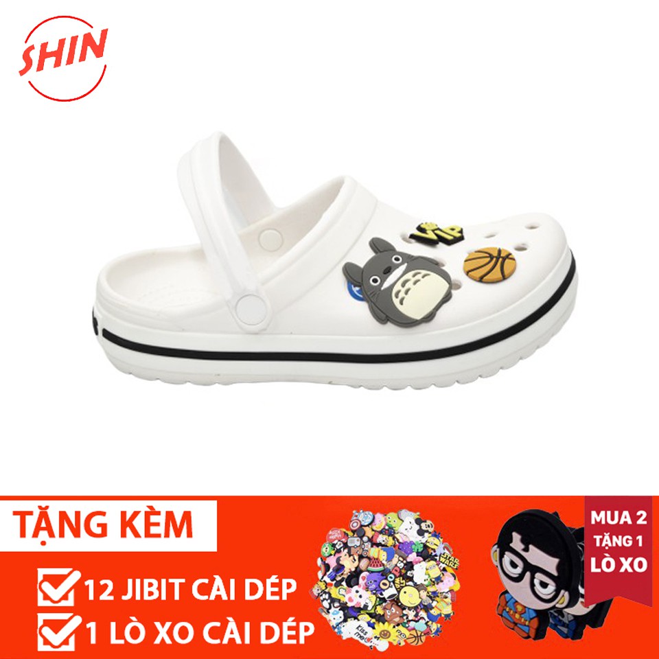 Dép cross màu trắng toroco bít đầu dép cross bít đầu hotrend ban03