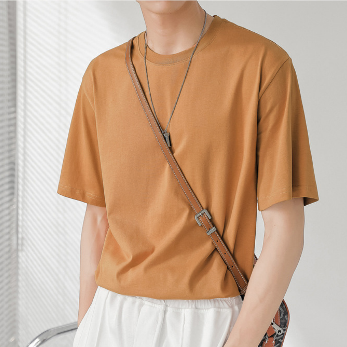 Áo thun nam JBAGY tay ngắn, form rộng chất cotton cao cấp