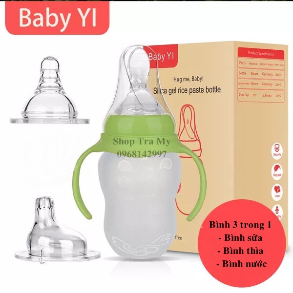 Bình Sữa 3 Trong 1 Baby Yi (Bình Thìa- Bình Sữa- Bình Nước)