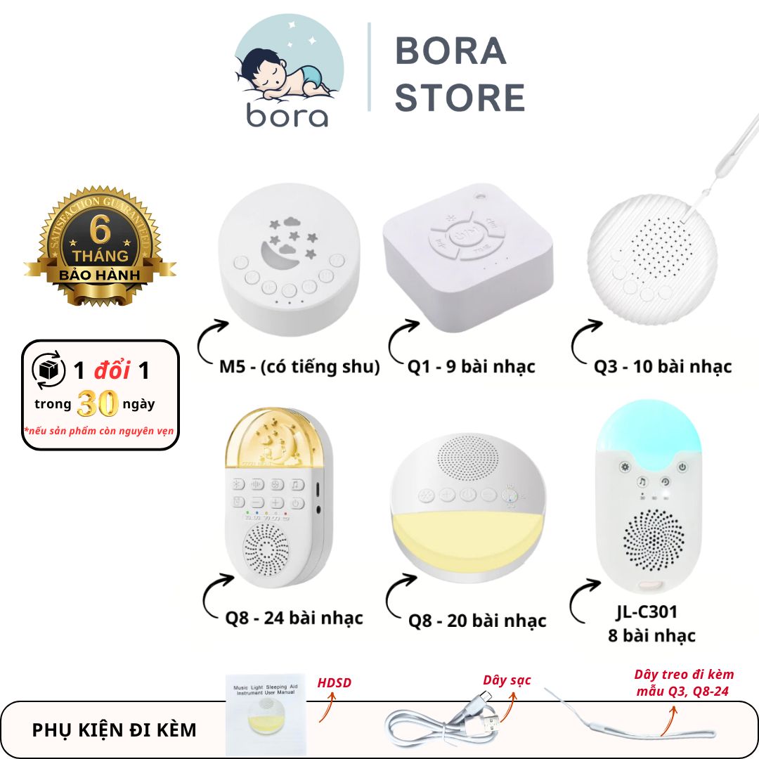 Máy tạo tiếng ồn trắng giúp bé ngủ ngon, sâu giấc