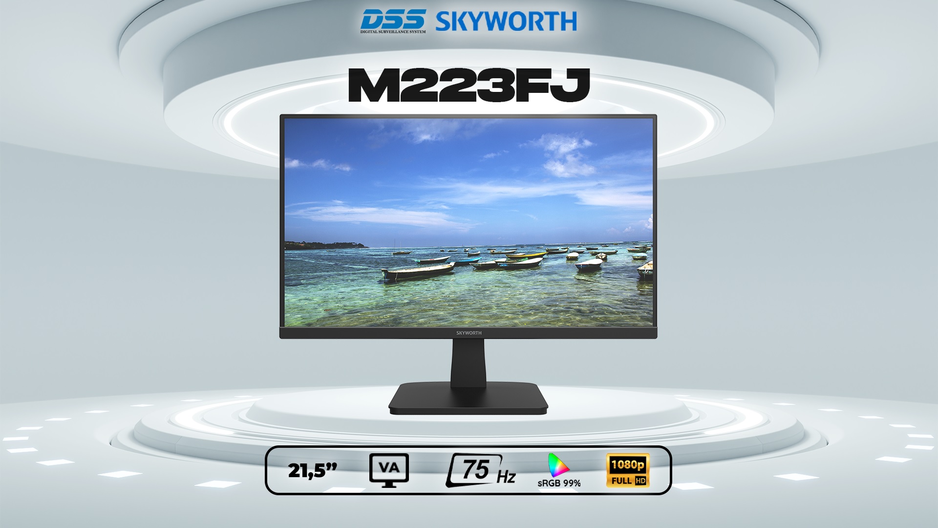 Màn hình máy tính 223fj skyworth 21.5 inch full hd 75hz va