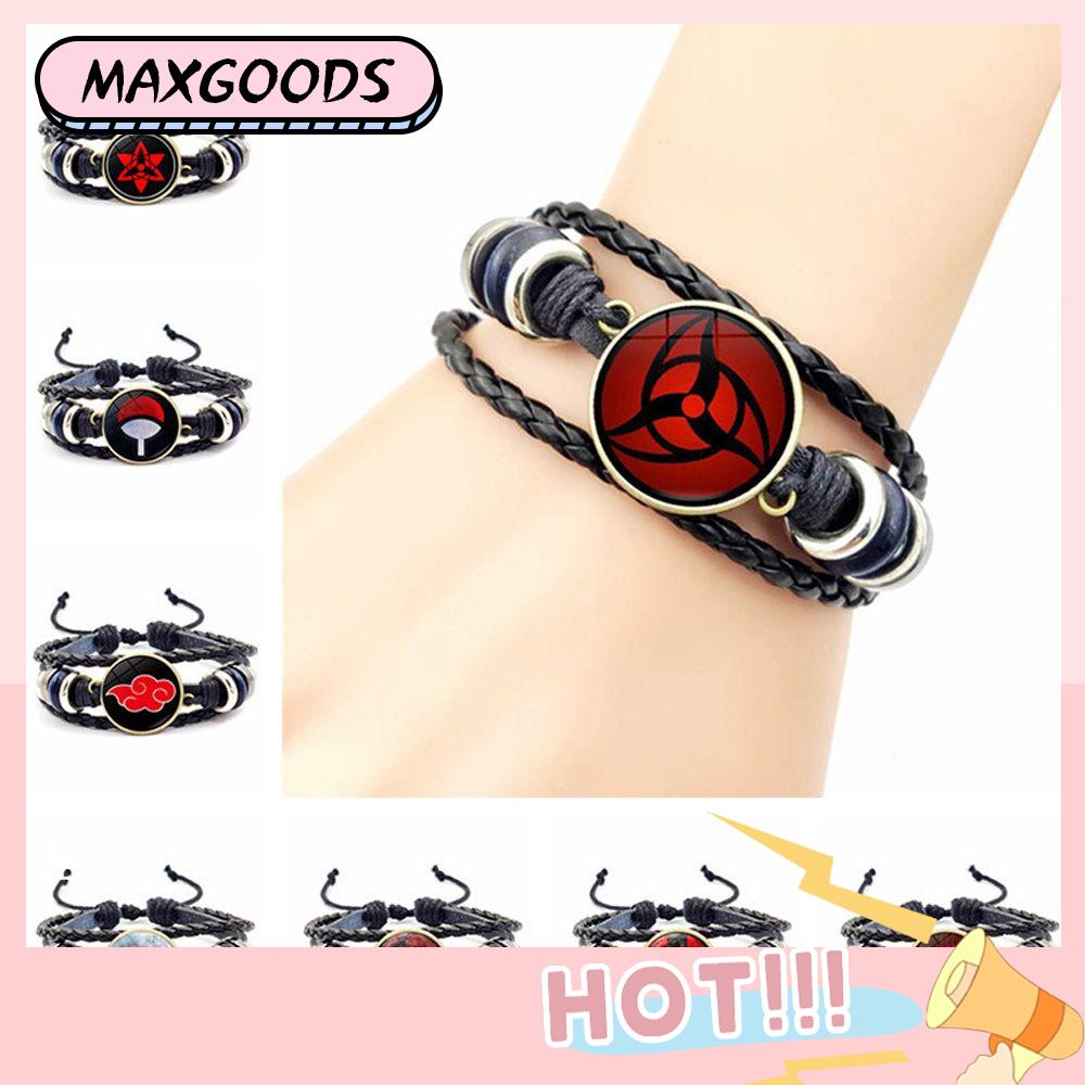 1 Vòng Tay Nhật Bản Anime Naruto, Kính Mắt Uchiha Clan Sharingan Cabochon Vòng Đeo Tay, Quà Tặng Trang Sức