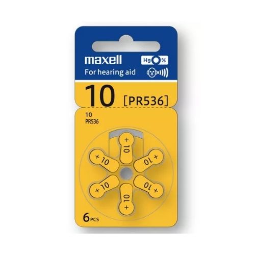 Pin máy trợ thính maxell pr536 1,45v hàng chính hãng