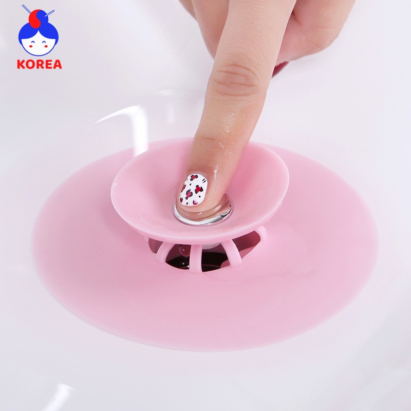 [HCM]Nắp đậy bồn rửa chén cống thoát nước bằng silicon 2 trong 1 tiện lợi GIA DỤNG KOREA