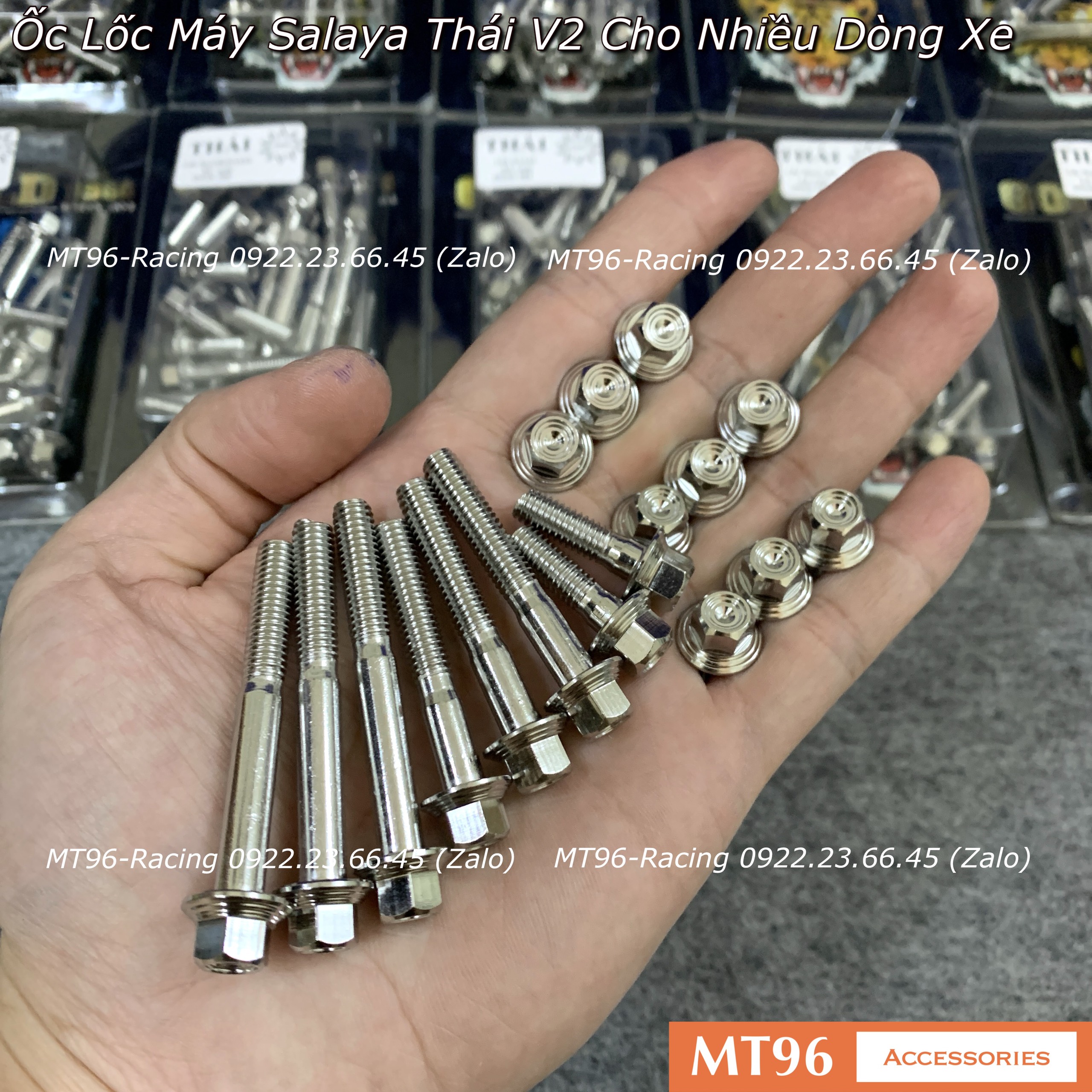 Ốc Lốc Máy Salaya Thái V2 Cho Wave Dream Future Exciter Winner Vario Và Nhiều Dòng Xe Khác Siêu Sáng