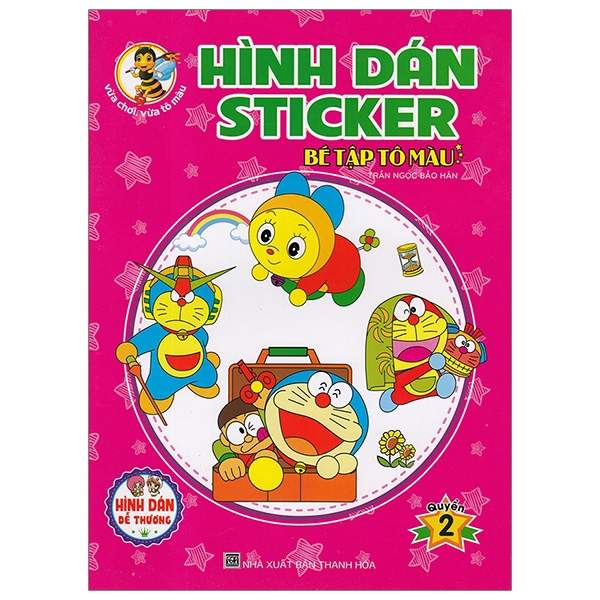 Fahasa - hình dán sticker - bé tập tô màu - quyển 2