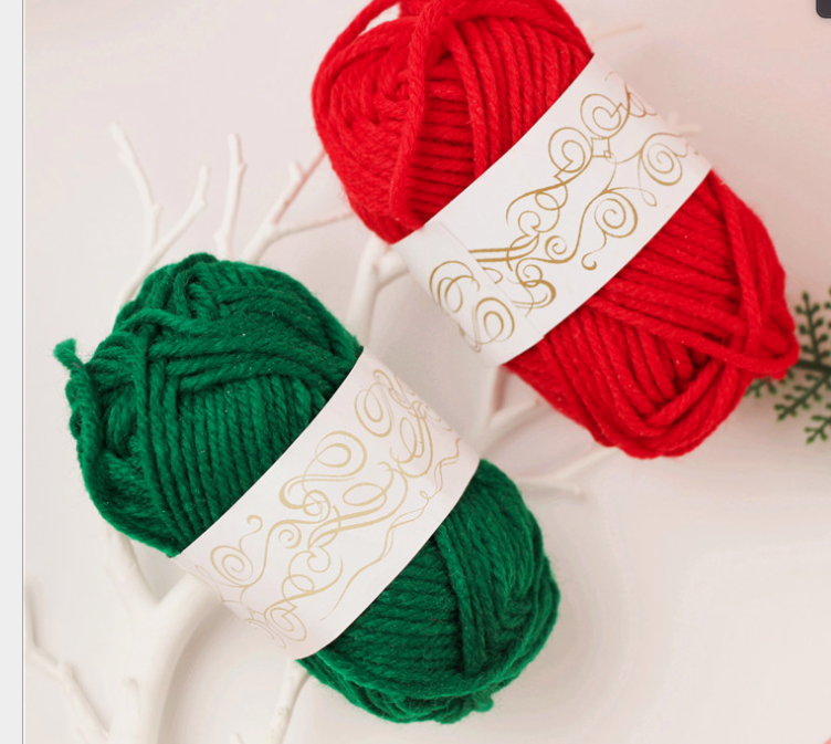 [HCM]Dây buộc tag cuộn len trang trí tag nhãn chủ đề Giang sinh xmas Noel