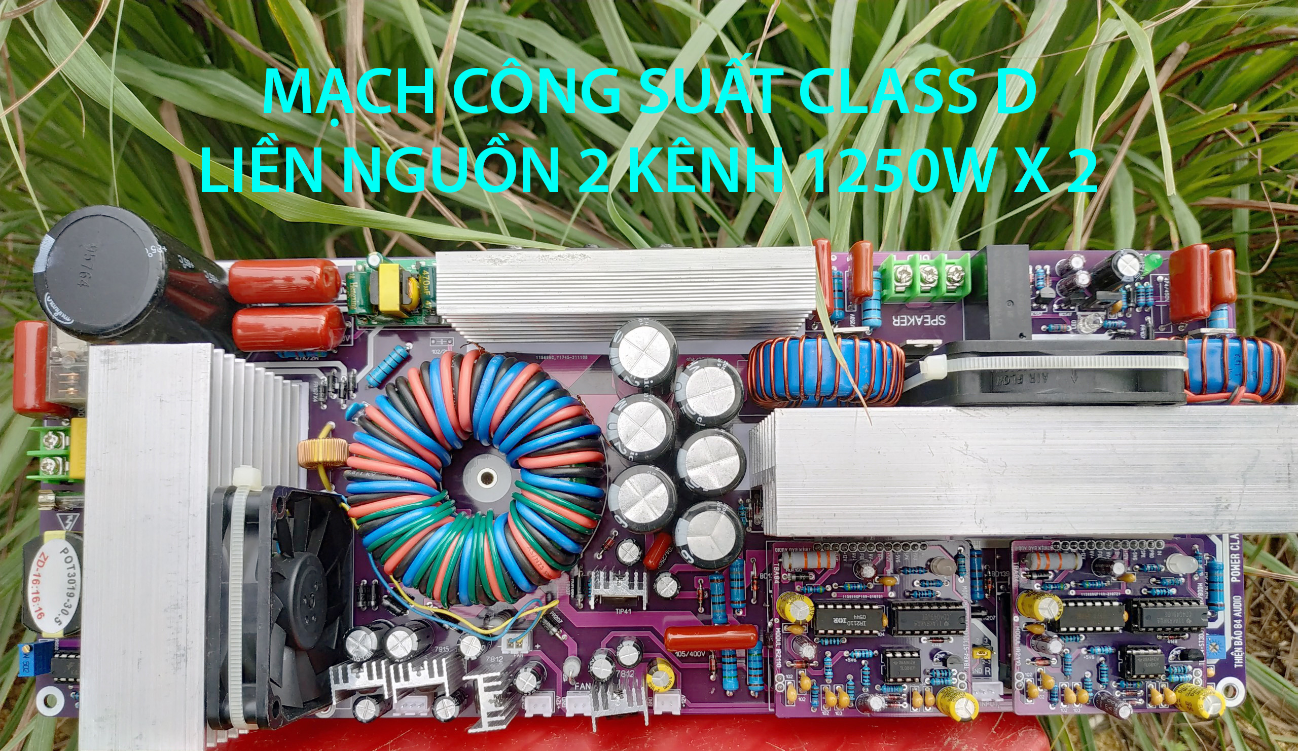 Mạch Công Suất Class D 2 kênh Liền Nguồn 220V