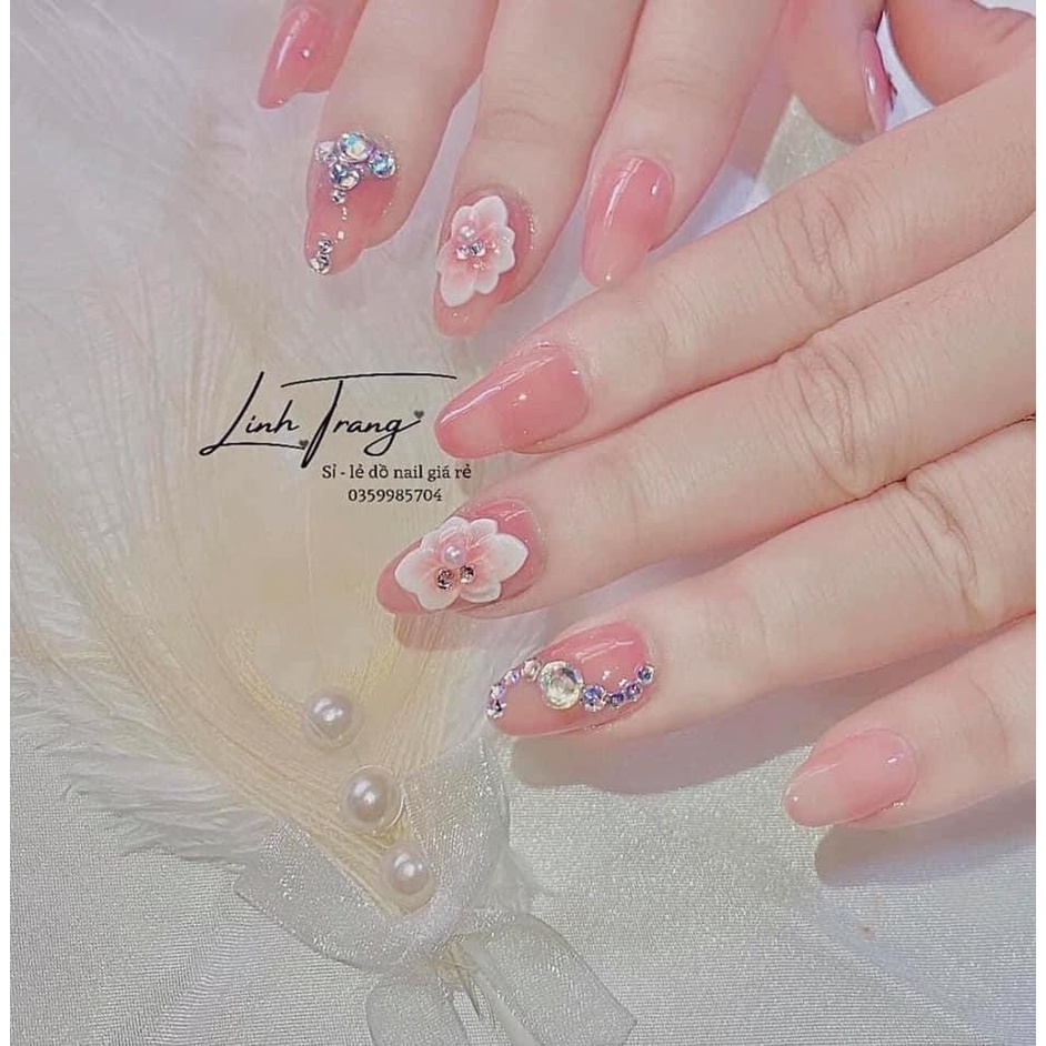 Sticker hoa nổi 5d dán móng tay nail samsam