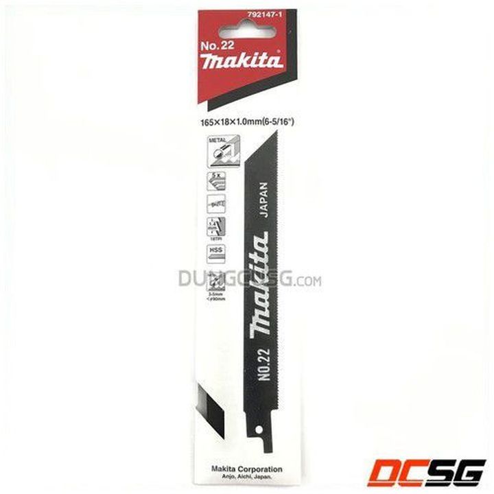 Lưỡi cưa kiếm cắt sắt 165x18x1.0mm no.22 makita 792147-1 | japan tools