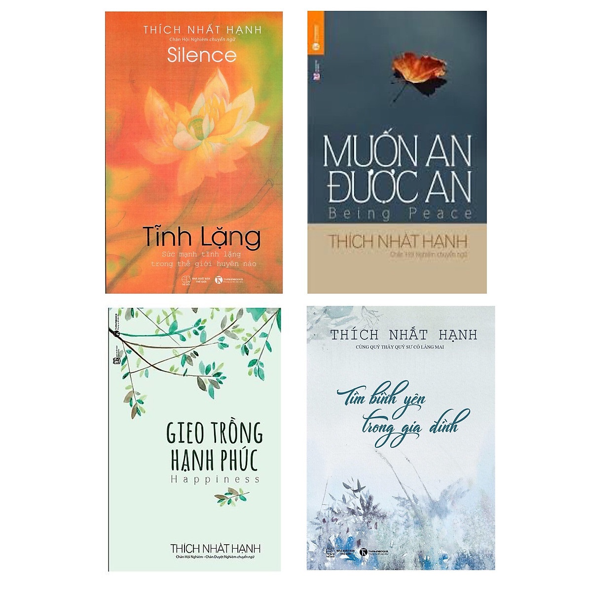 Nguyetlinhbook - Combo 4 Cuốn Sách Hay Về Cuộc Sống Của Thầy Thích Nhất Hạnh.