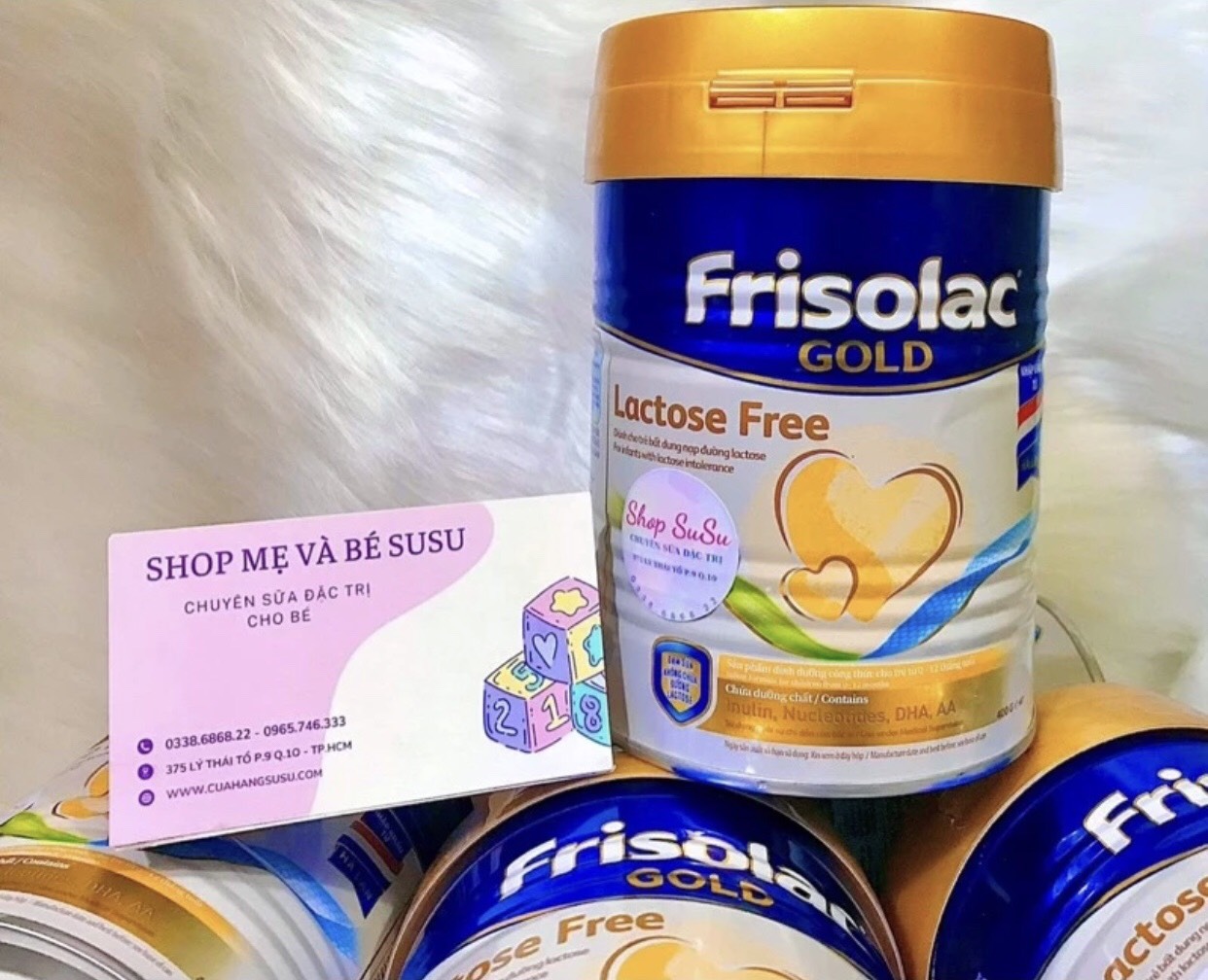 Sữa bột Frisolac Gold Lactose Free dành cho bé bất dung nạp 400g