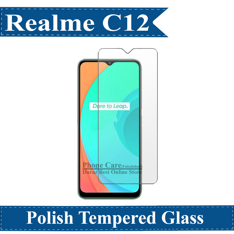Kính cường lực Realme C12 (Trong suốt, Không Full)