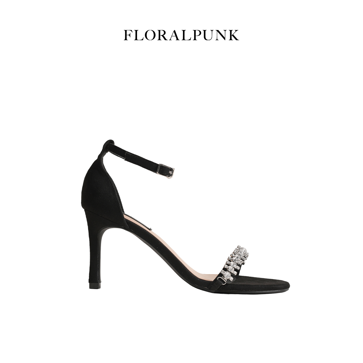 Giày Cao Gót Nữ Floralpunk Diana Heels 8,5Cm Màu Đen